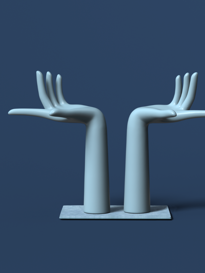  Main de présentation (deux orientations)  – Touch Collection