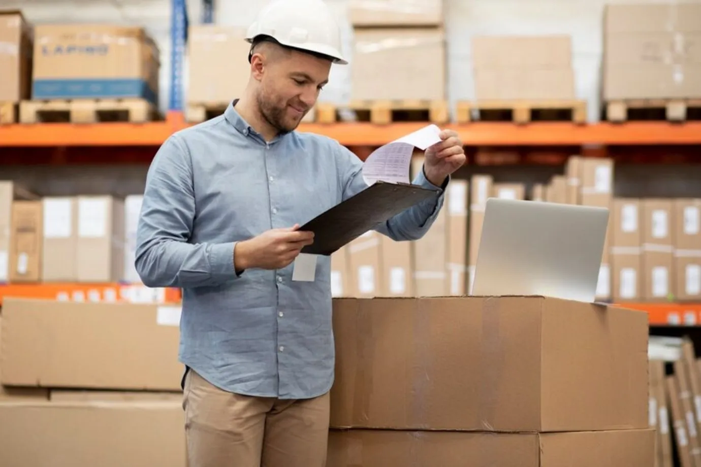 Inspector conducting quality checks on products during the pre-delivery inspection stage