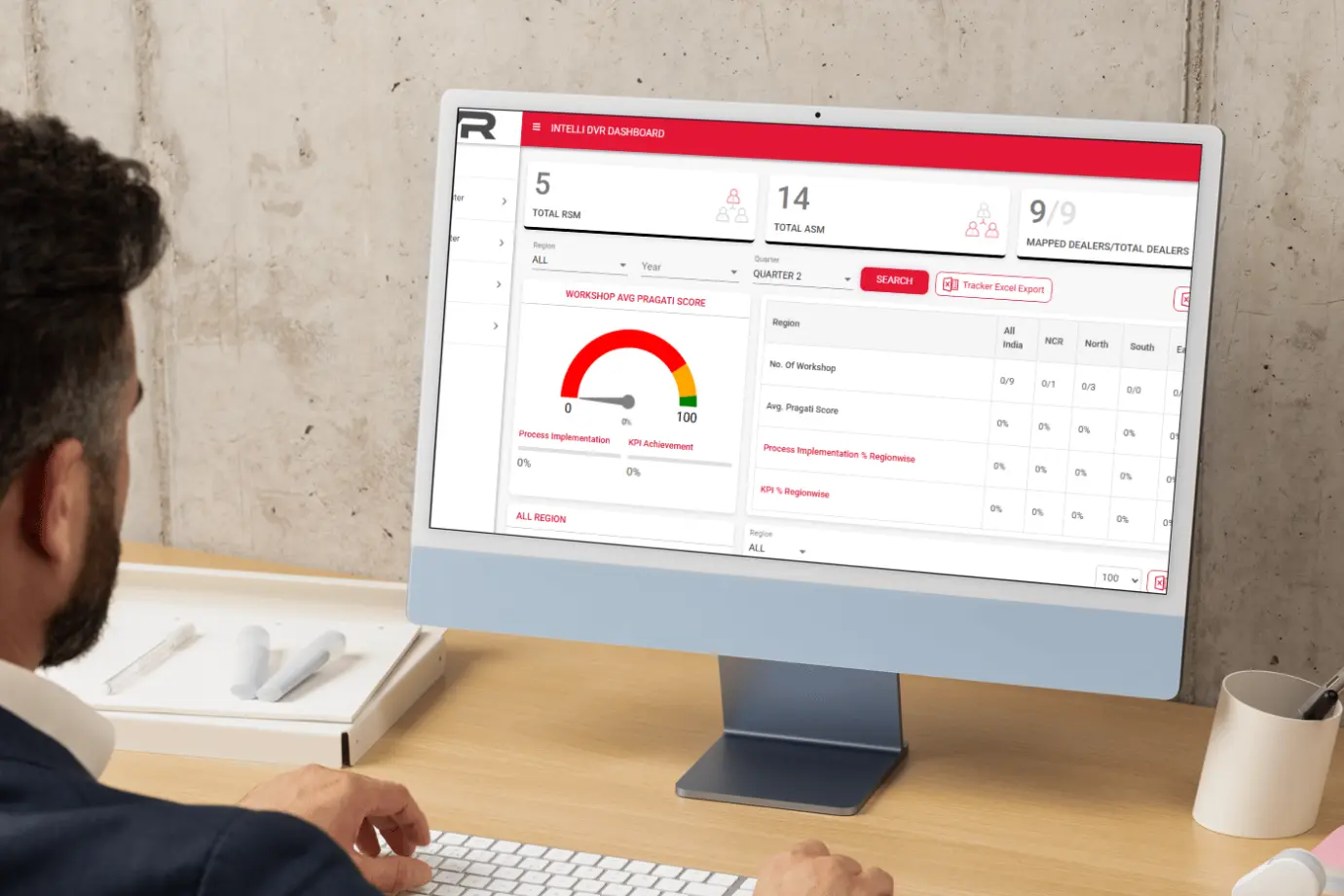 Auditor leveraging Intelli DVR to perform an efficient, digital dealership audit