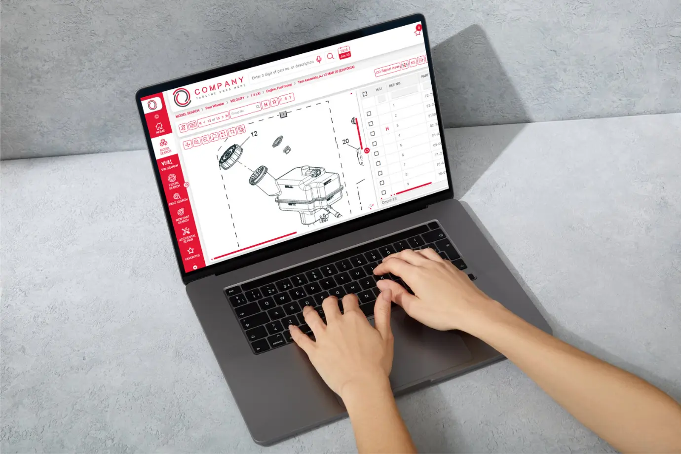Visual illustrating Intelli Catalog’s role in managing spare parts demand through different sales platforms