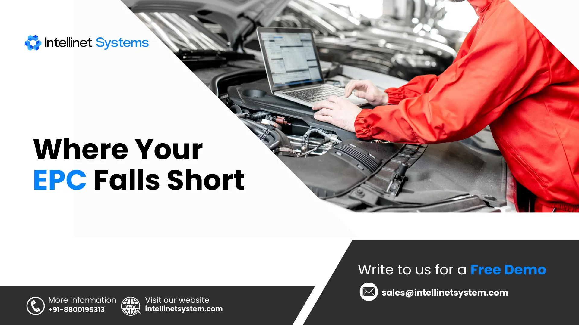 Workshop technician facing delays due to an inefficient EPC system in a fast-moving aftermarket environment