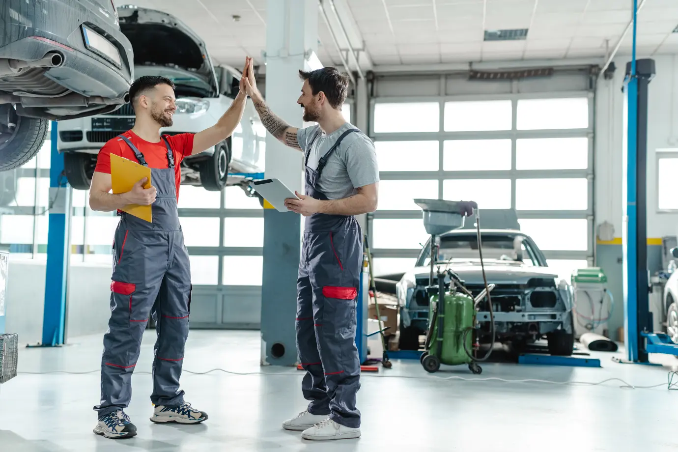 Technicians managing parts orders efficiently with digital workflows to boost productivity and accuracy