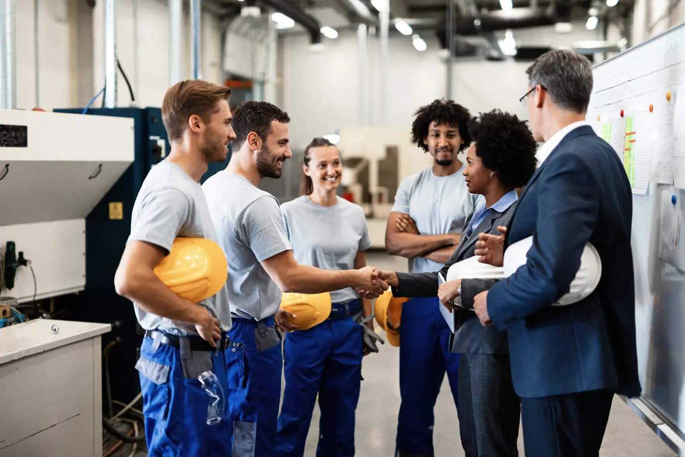 Team of technicians delivering essential after-sales service