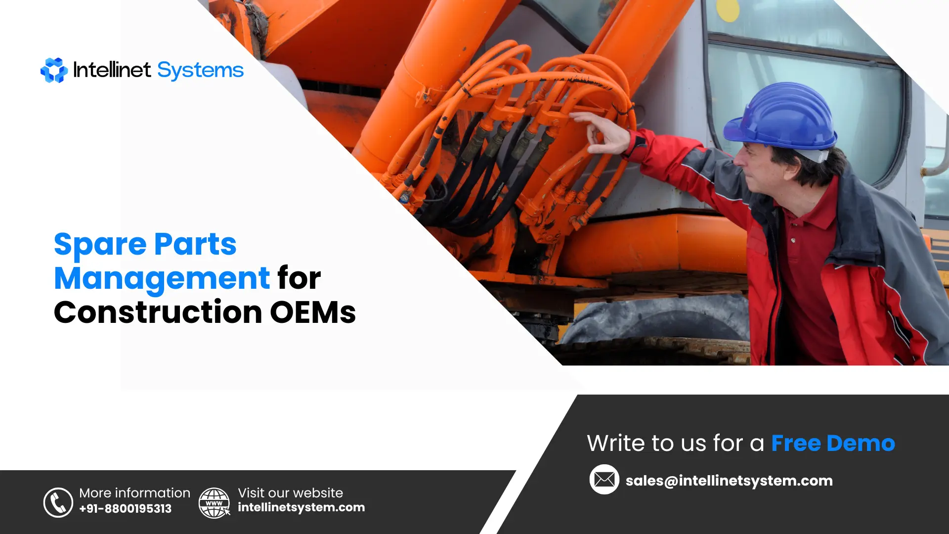 Technician analyzing equipment components to identify parts management inefficiencies.