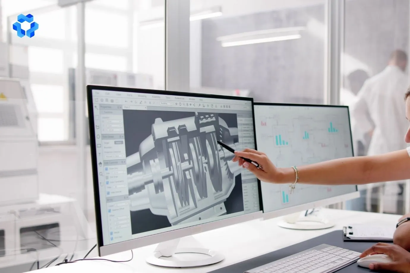 Key features of 3D parts catalog software with interactive user interface