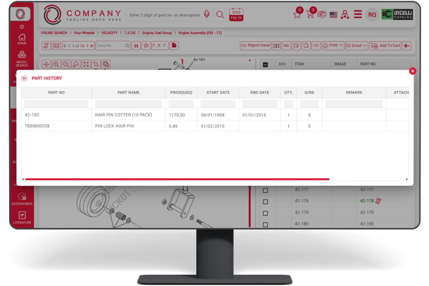 Reduce wrong spare parts orders with electronic parts catalog software