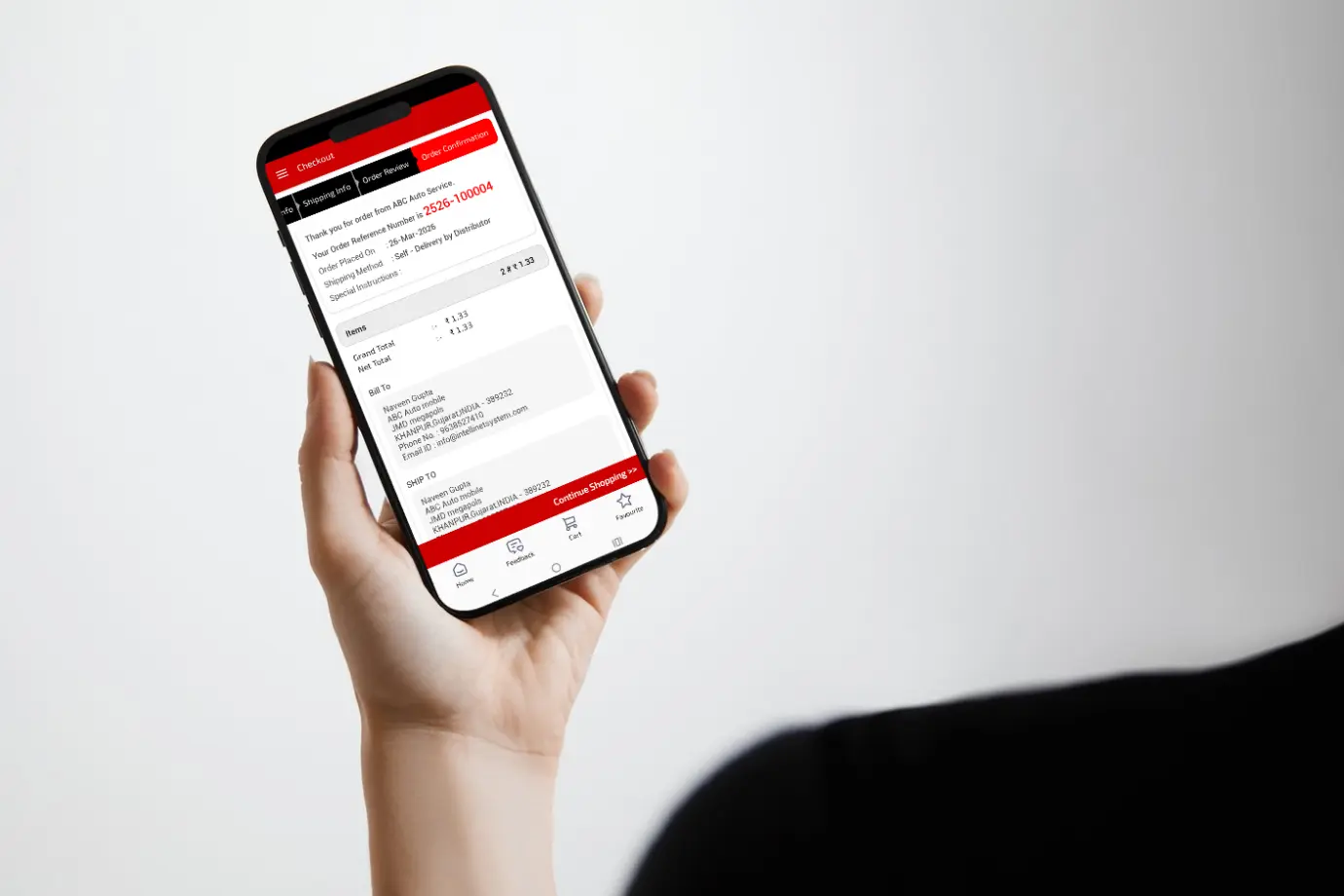 real-time order tracking in distributor network