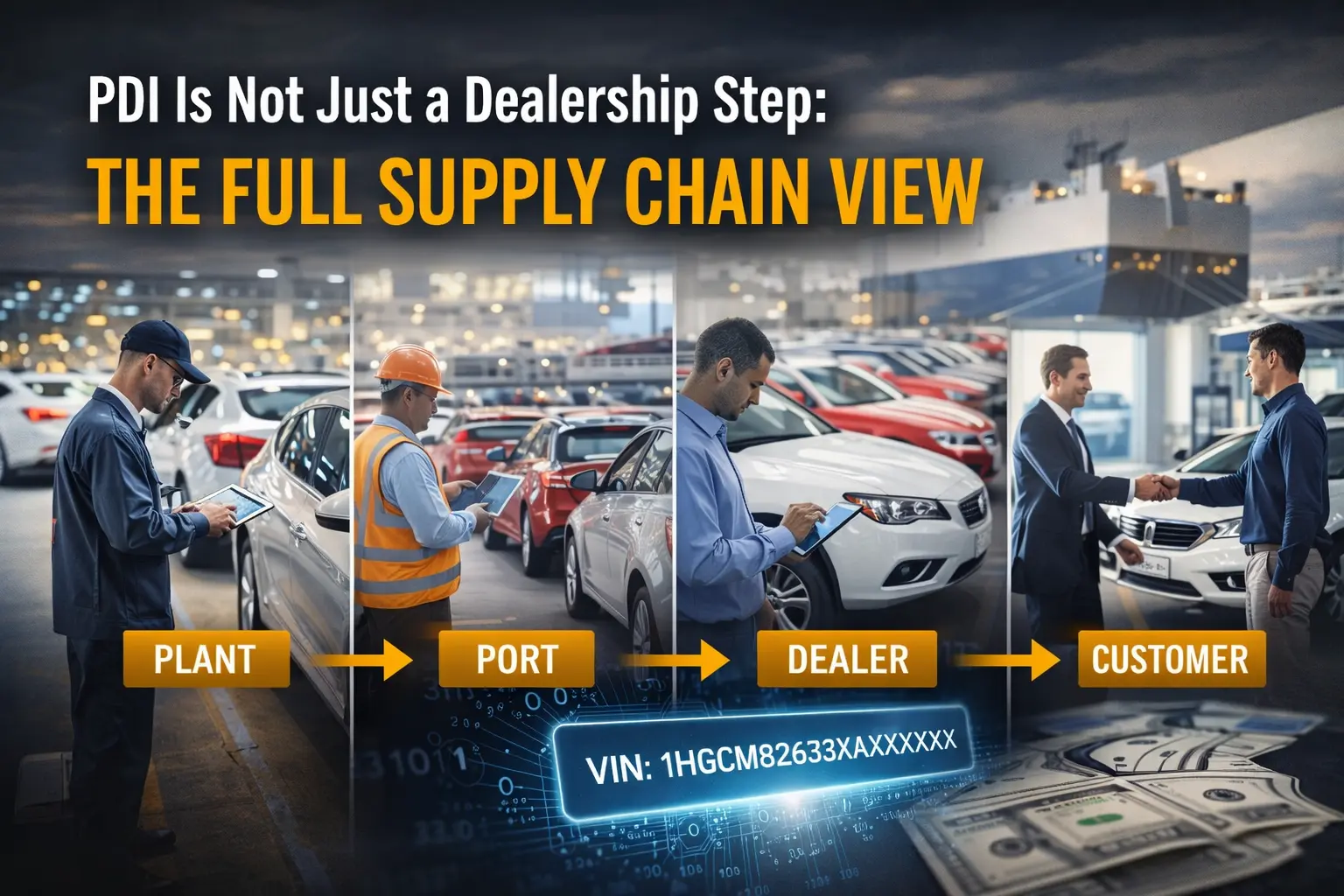 PDI is not just a dealership step. Its a full supply chain view.