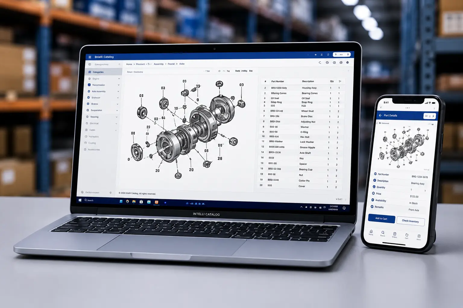 AI-powered spare parts search for faster parts identification