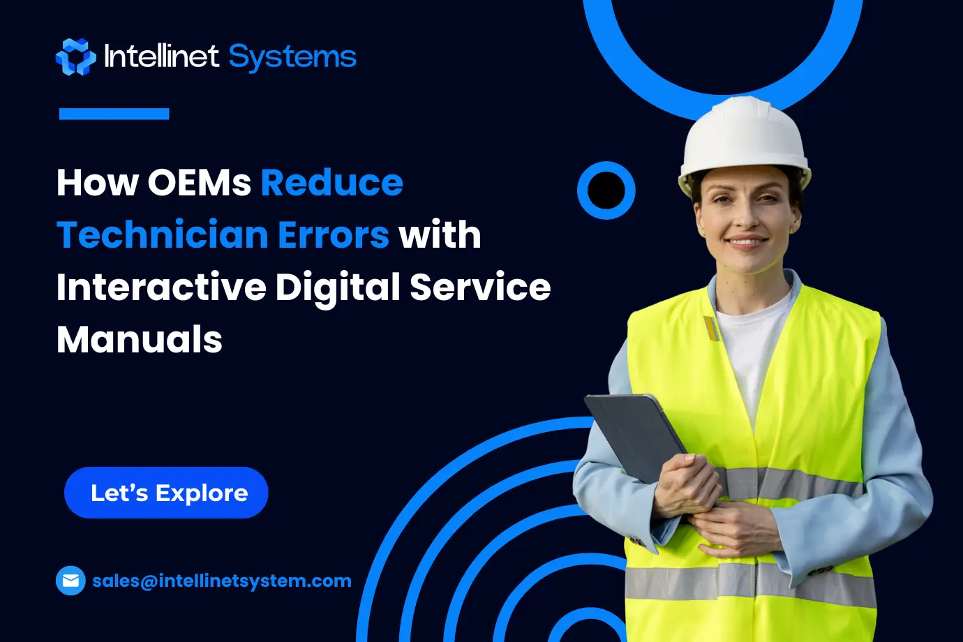 Technician using digital service manual