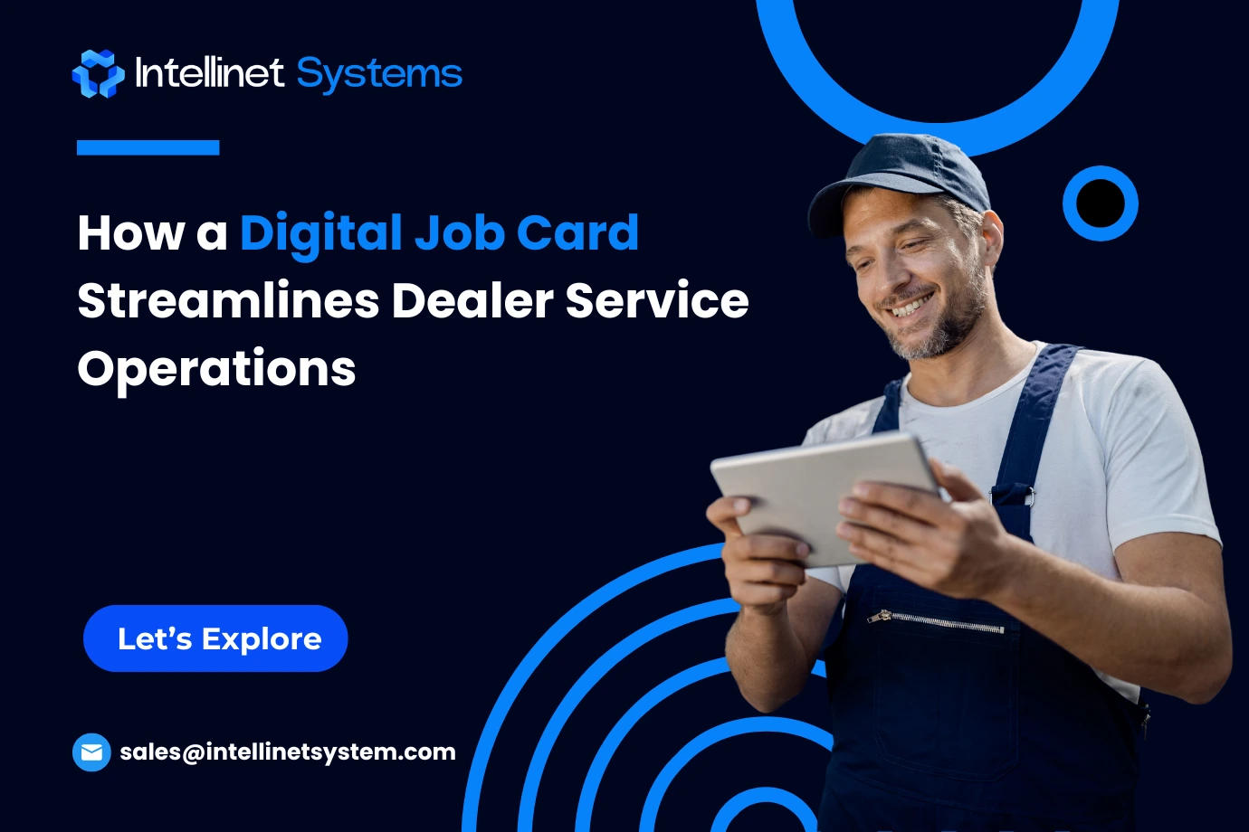 Digital job card for dealership service operations