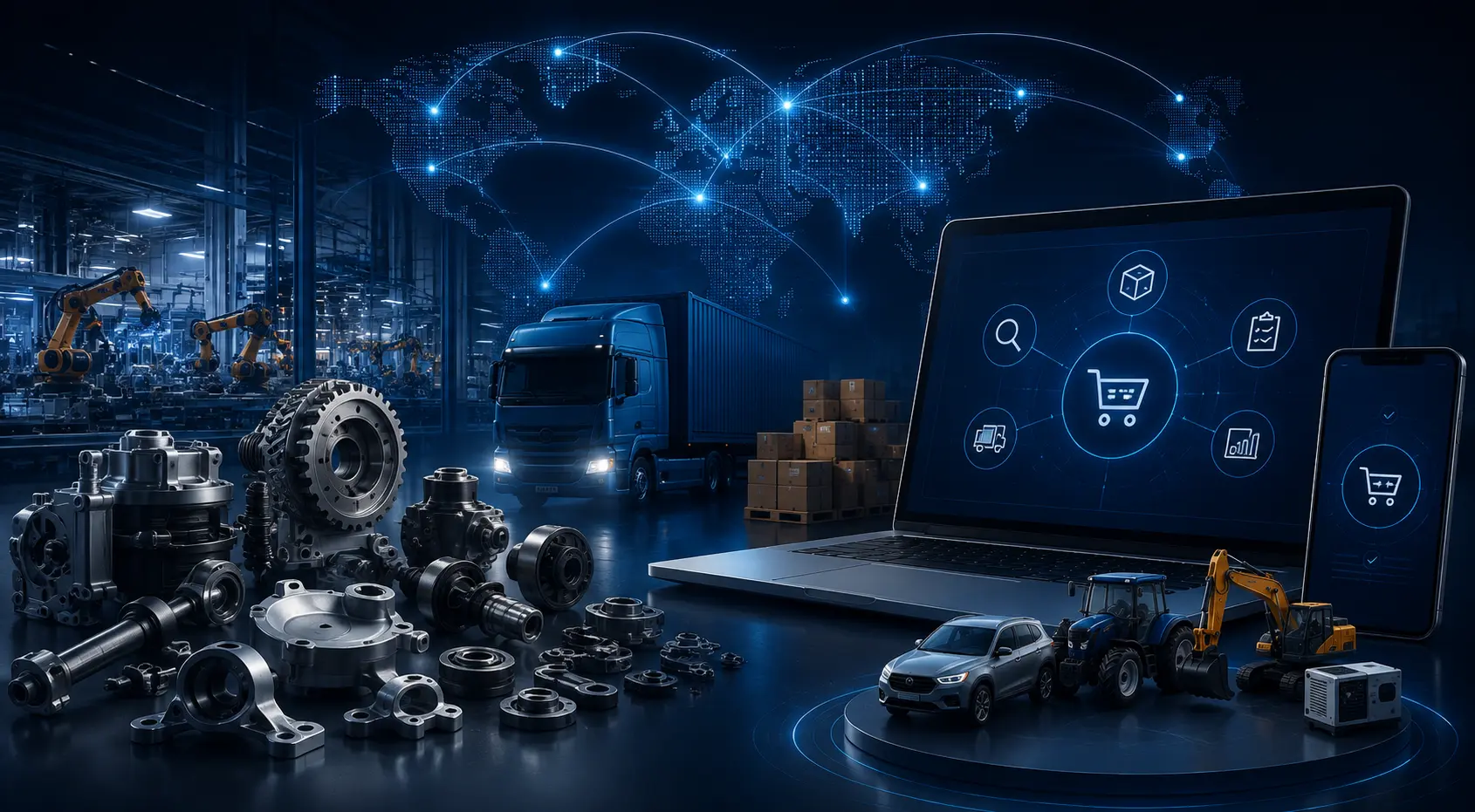 Intelli Commerce simplified parts search and OEM model applicability for JK Maini