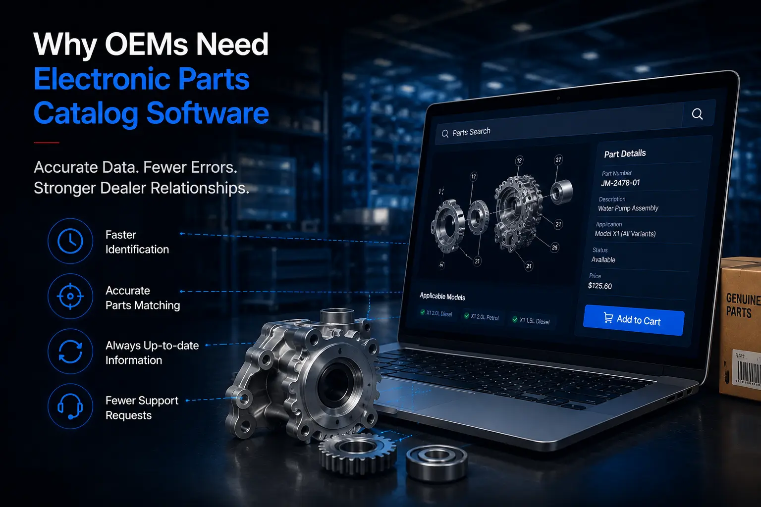 OEM digital parts ordering replacing traditional catalogs