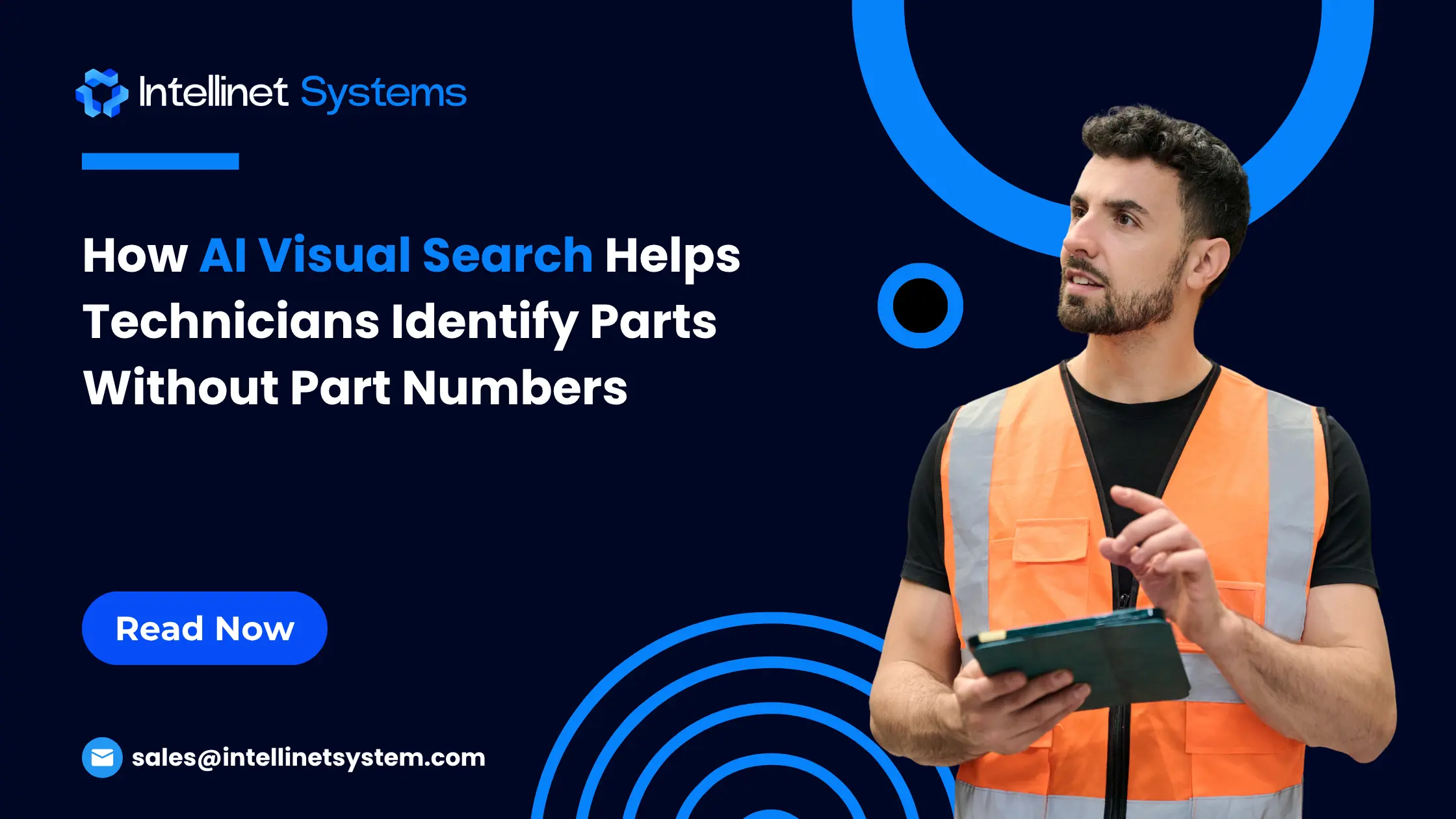 AI visual part search helping a technician identify an unmarked spare part using a photo