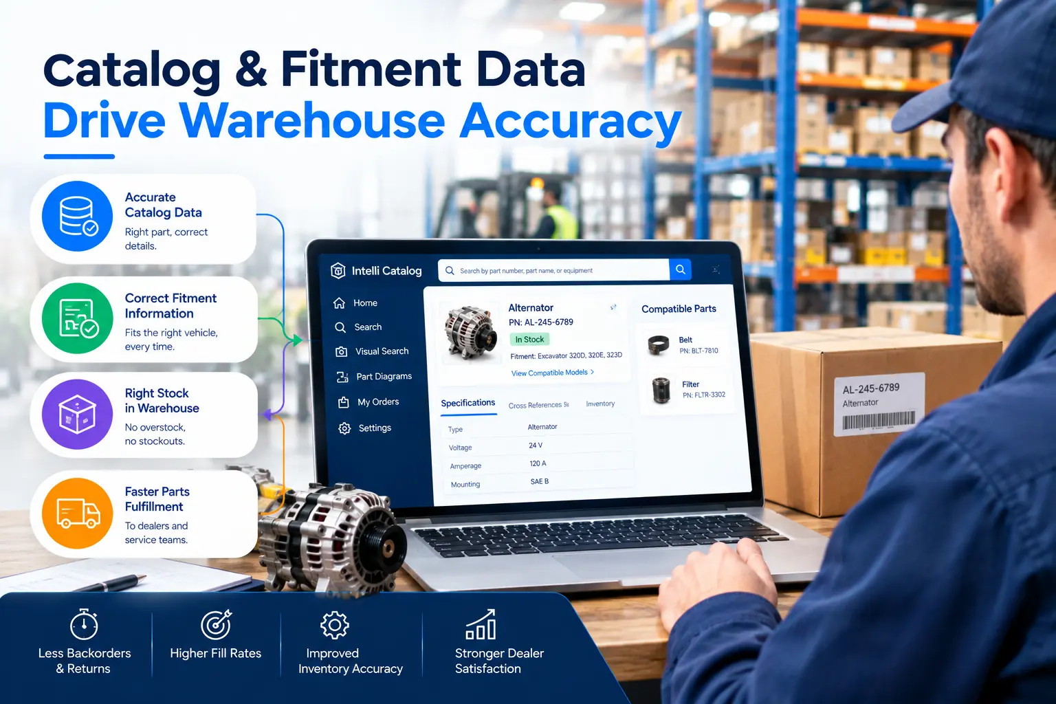 Electronic parts catalog improving OEM inventory and fitment accuracy