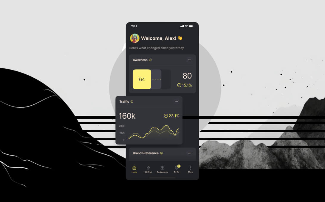 Image presentation containing a mobile screen design