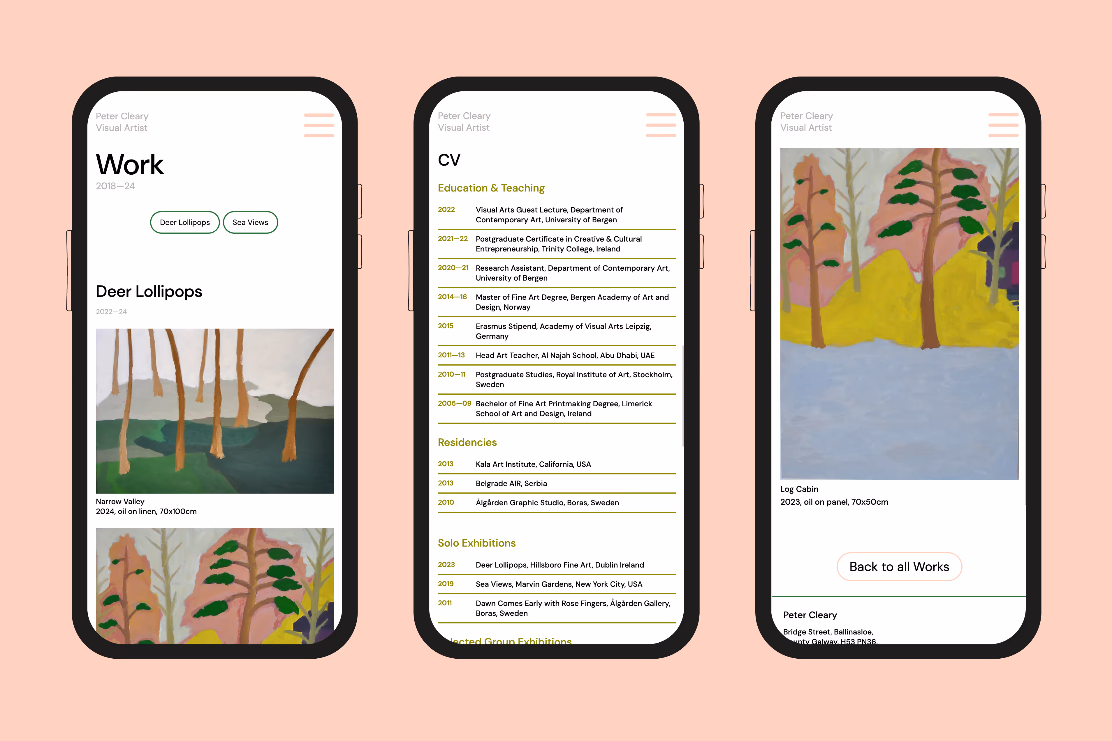 Website Mobile Ansicht und Web-Ansicht