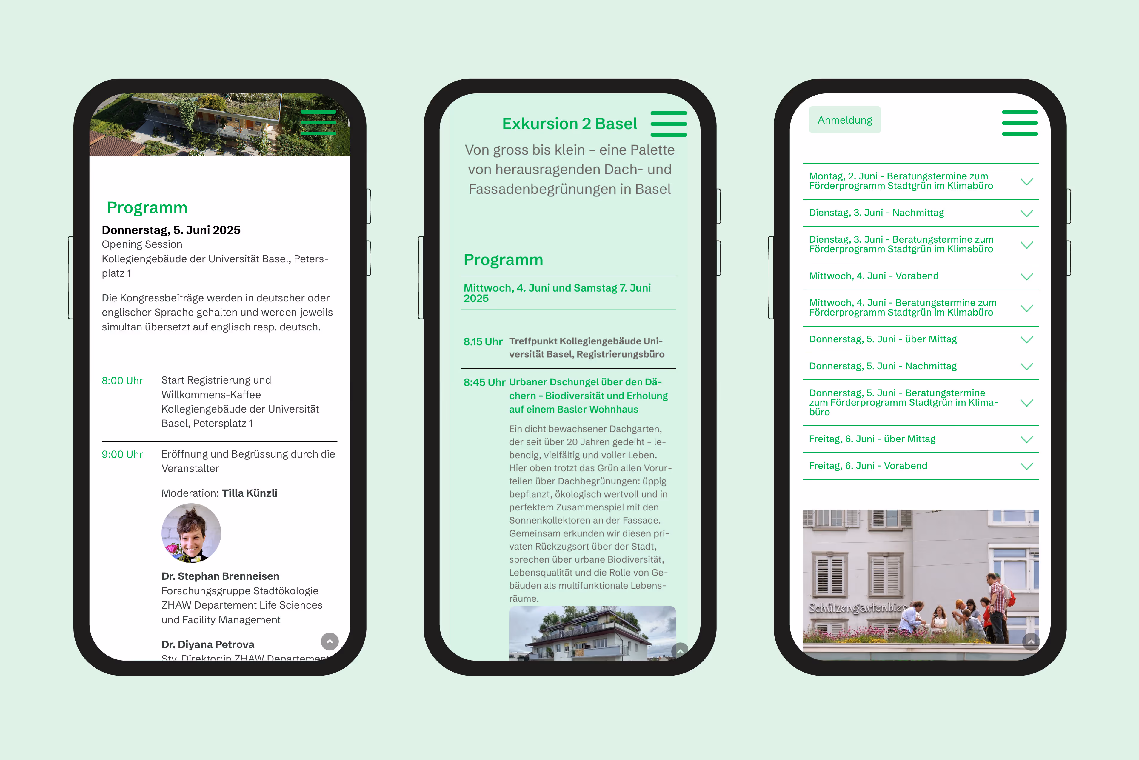 Website Mobile Ansicht und Web-Ansicht