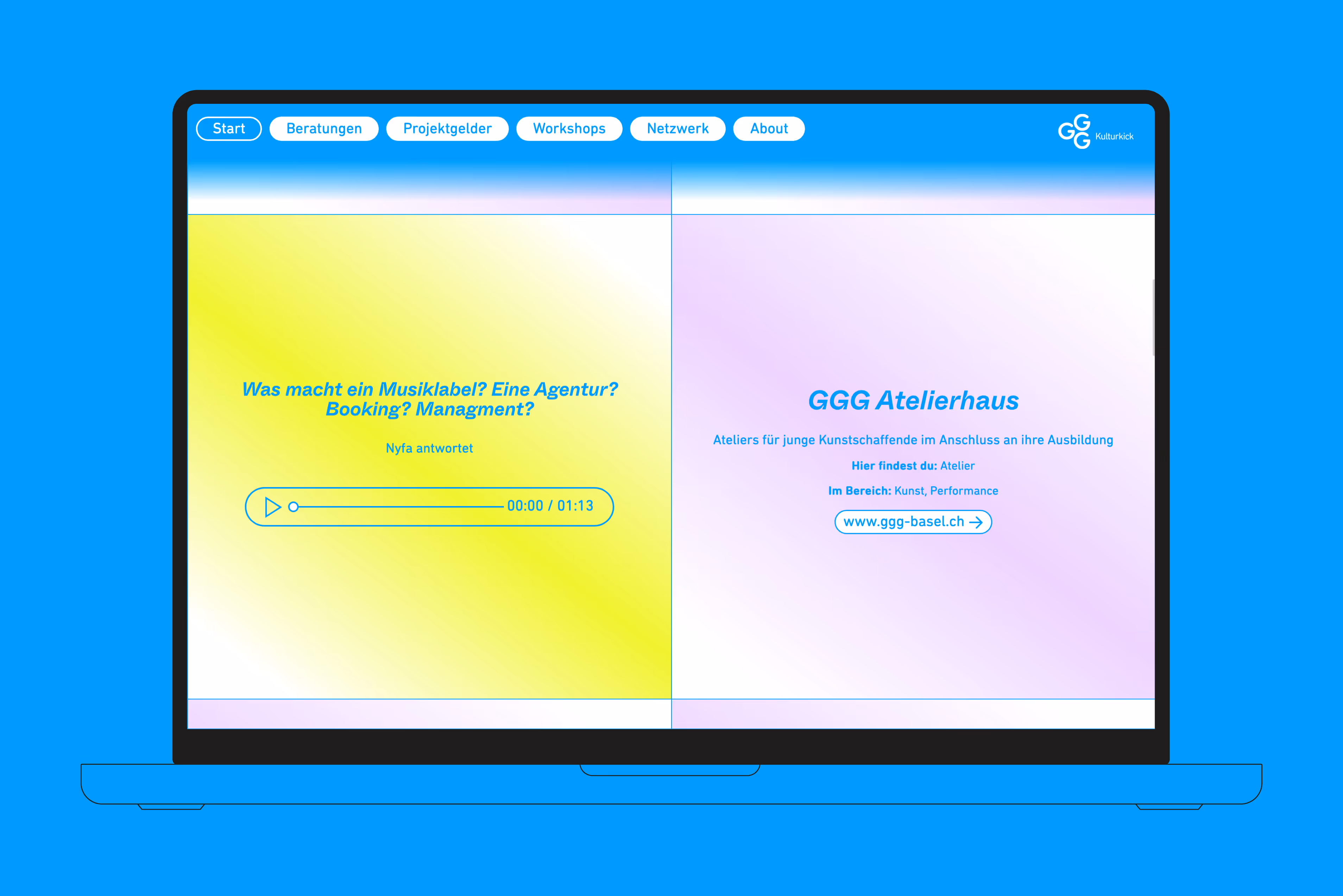 Website Projekte GGG Kulturkick