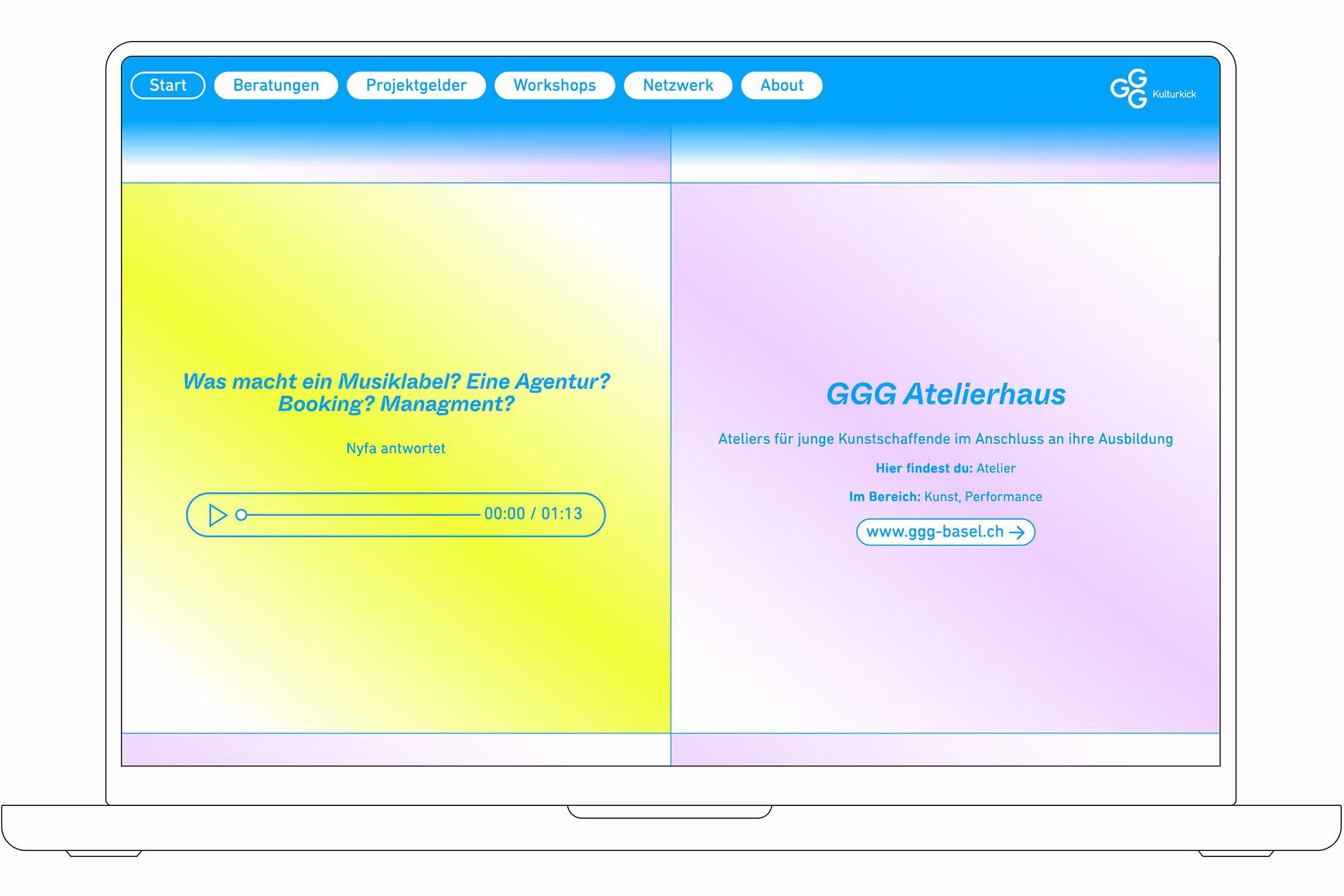 Website Projekte GGG Kulturkick