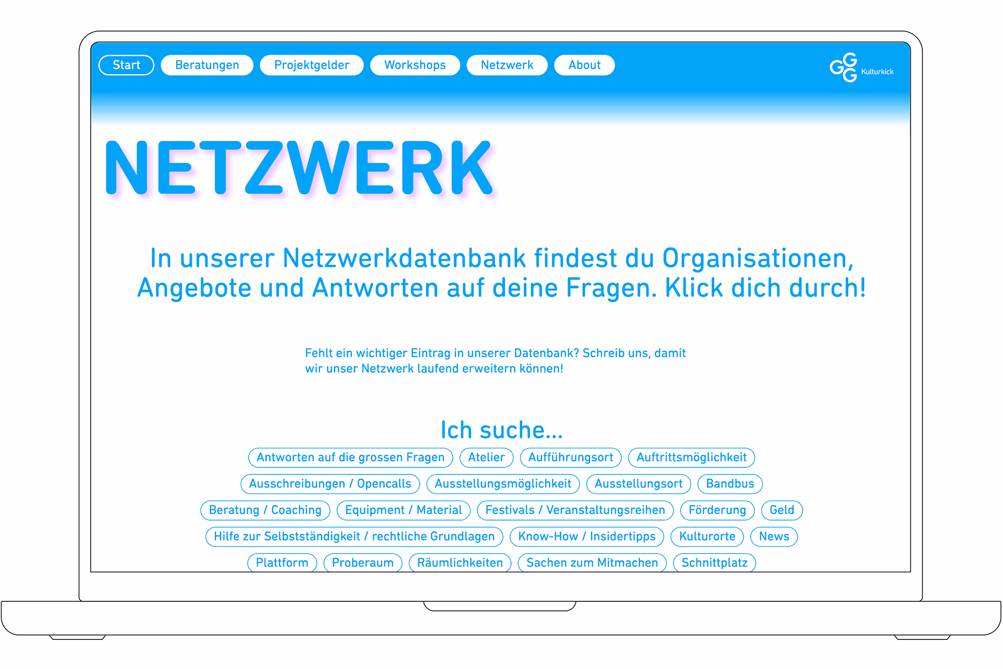 Website Projekte GGG Kulturkick