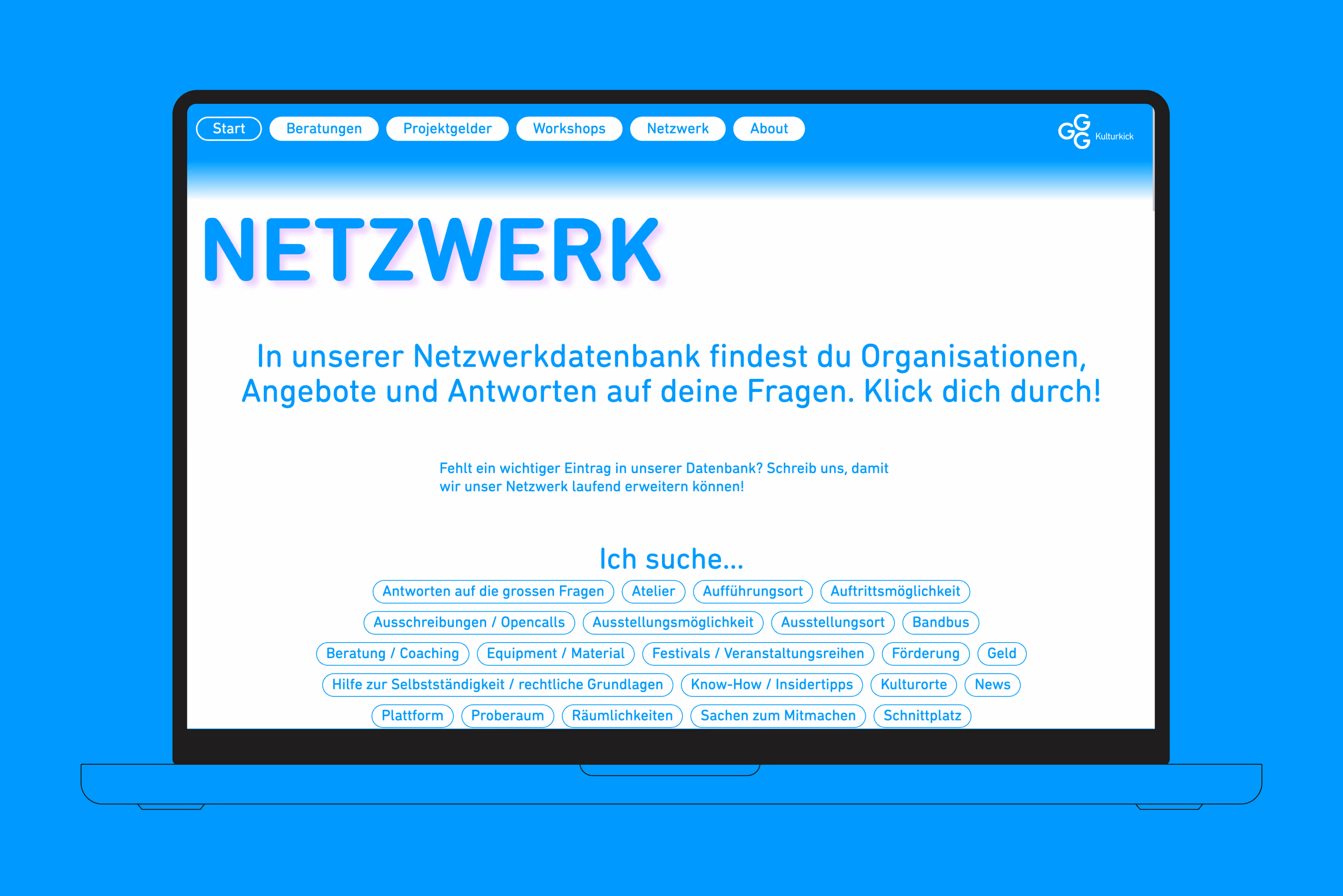 Website Projekte GGG Kulturkick