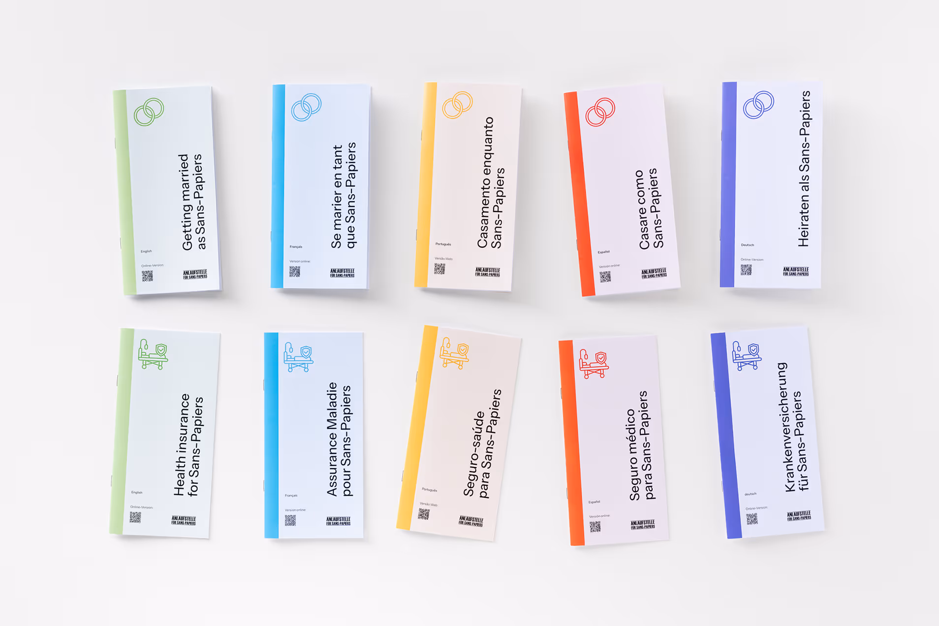 Analog gedruckte Plakate in Neonfarben und Metallic-Farben