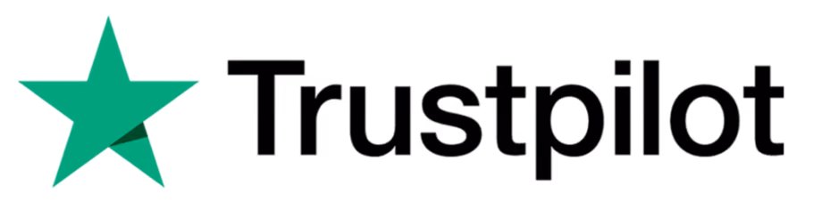 Trustpilot logo with a green star and black text.