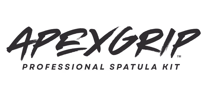 APEXGRIP Professional Spatula Kit text logo in stylized black font.