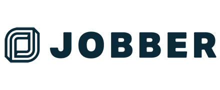 Jobber logo with a geometric icon to the left of the uppercase text 'JOBBER'.