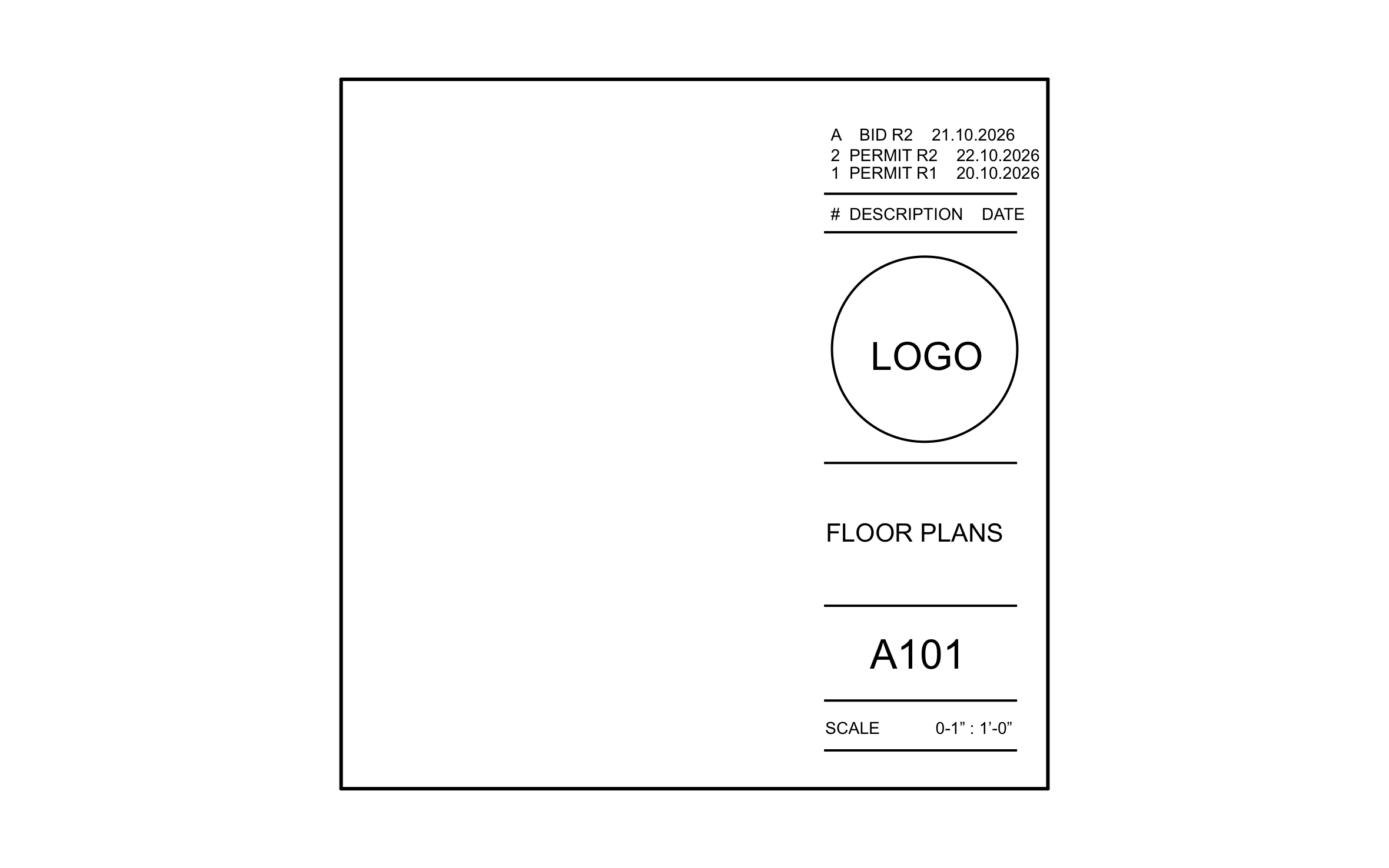 Construction Drawing Title Block