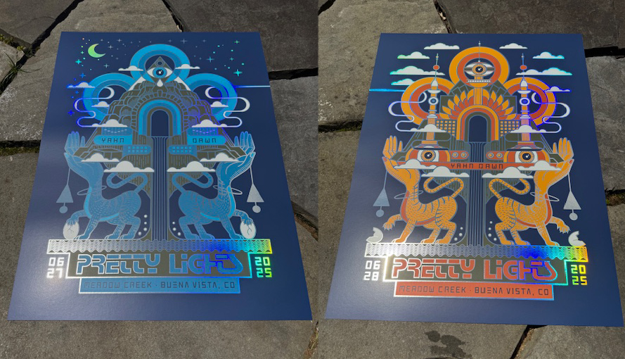 Pretty Lights - Yahn Dawn - Meadow Creek, Buena Vista, CO. - 6/27/25 & 6/28/25 - Foil Set