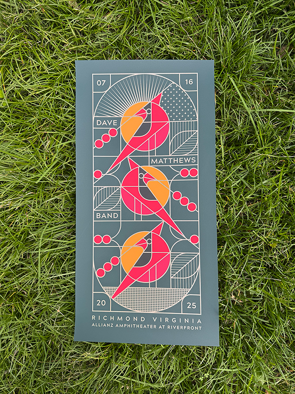 Dave Matthews Band  Foil Variant - Allianz Amphitheater at Riverfront, Richmond, VA - 7/16/25
