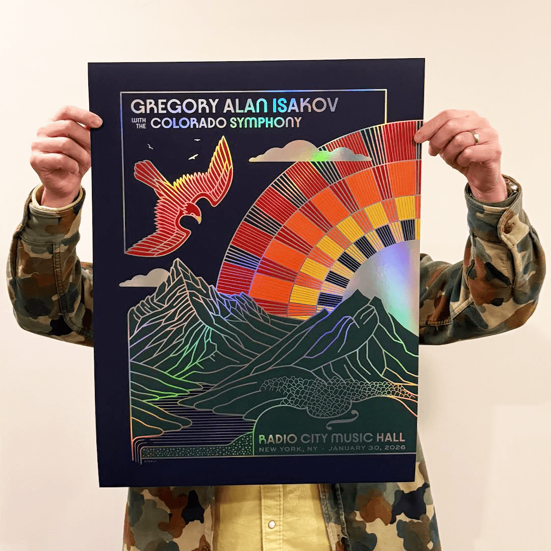 Gregory Alan Isakov - 1/30/26 Radio City Music Hall - Foil print 