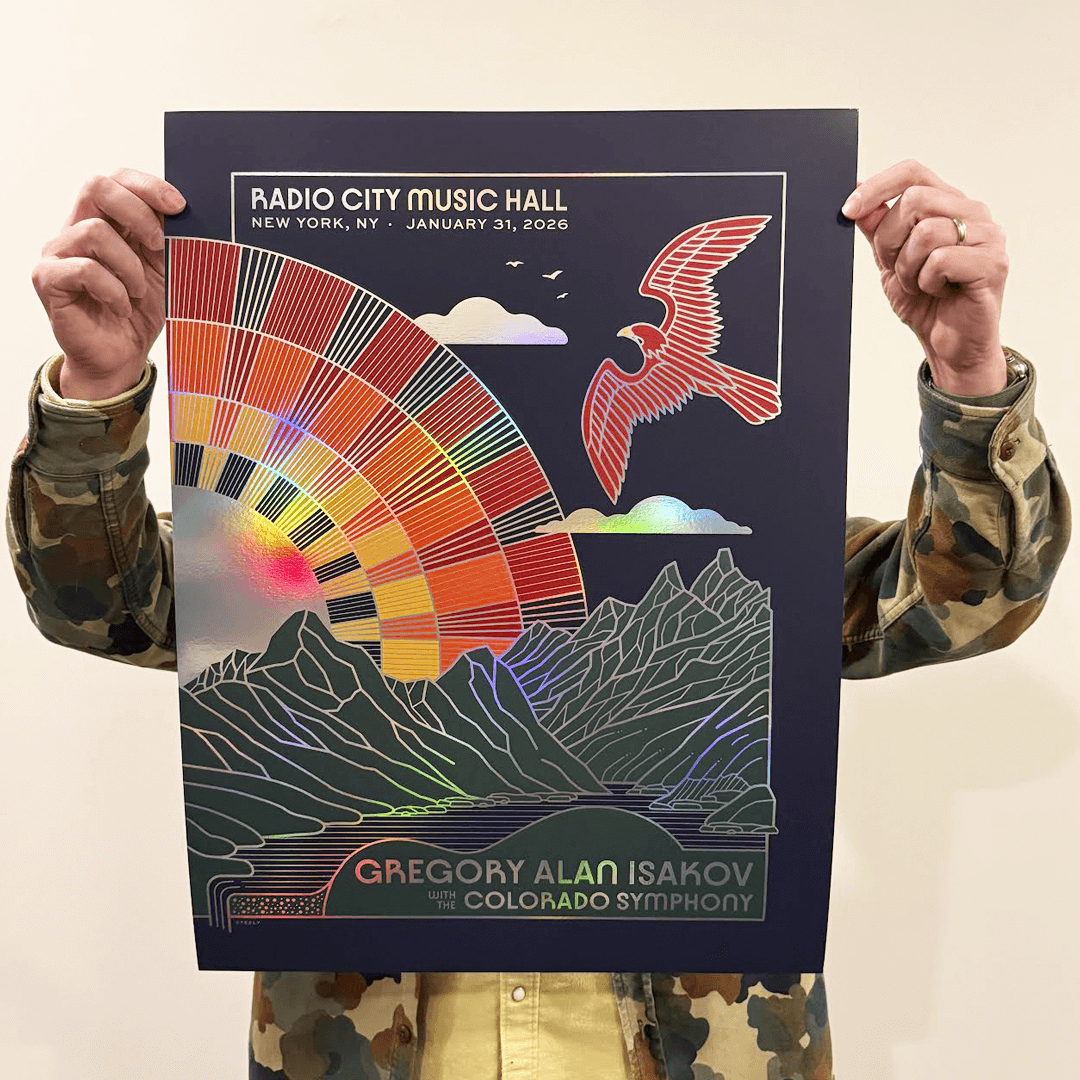 Gregory Alan Isakov - 1/31/26 Radio City Music Hall - Foil print 