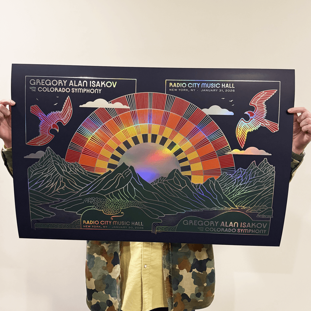 Gregory Alan Isakov - 1/30/26 Radio City Music Hall - Foil print - Uncut