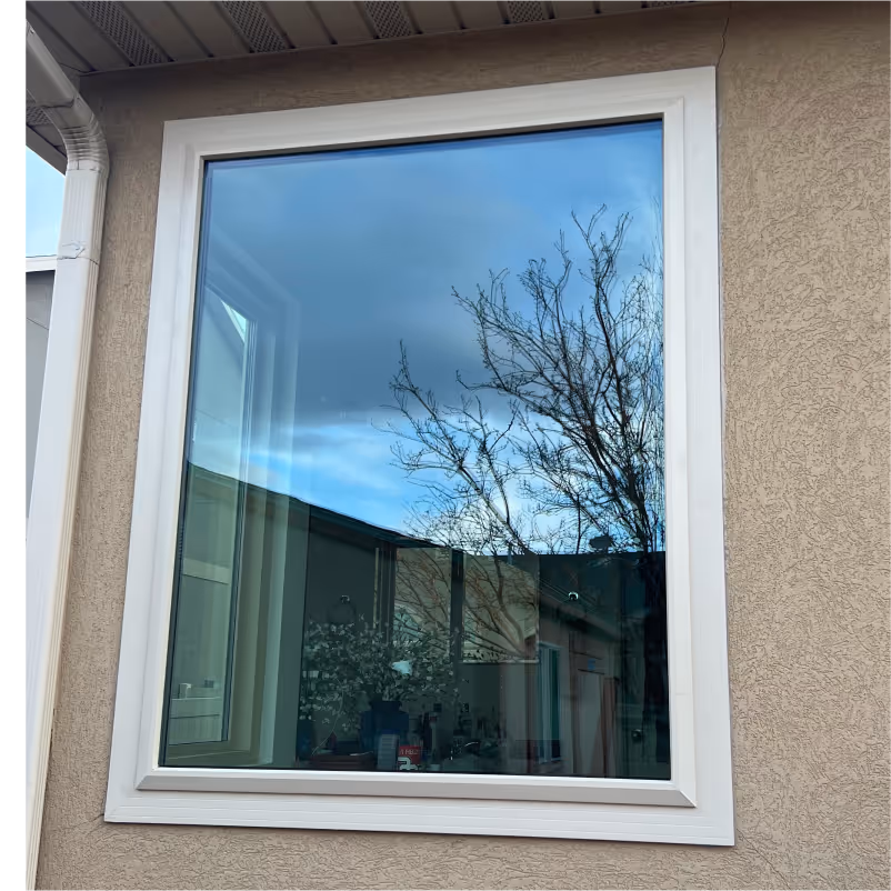 Large exterior home window