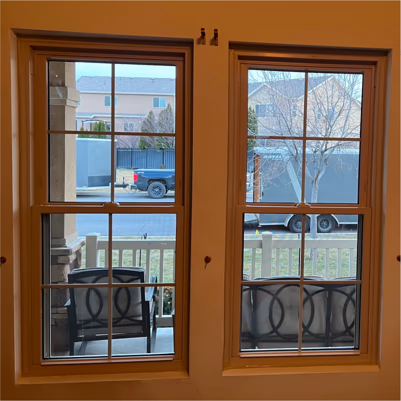 Double exterior home window replacement