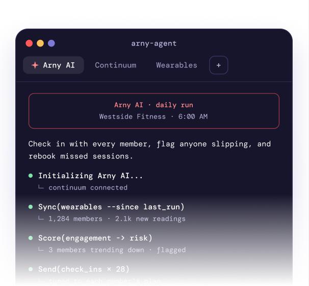 Arny AI agent console