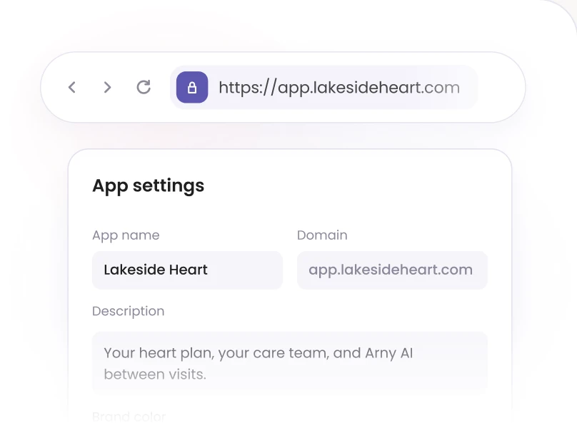 Branded app settings