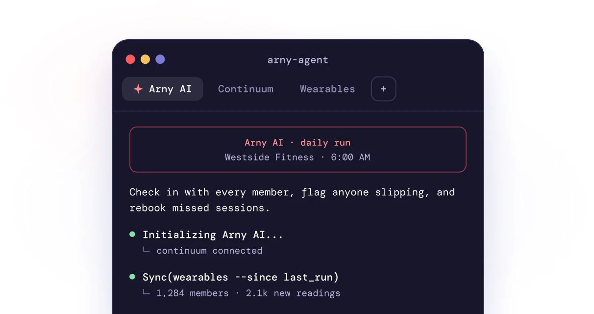 Arny AI agent console