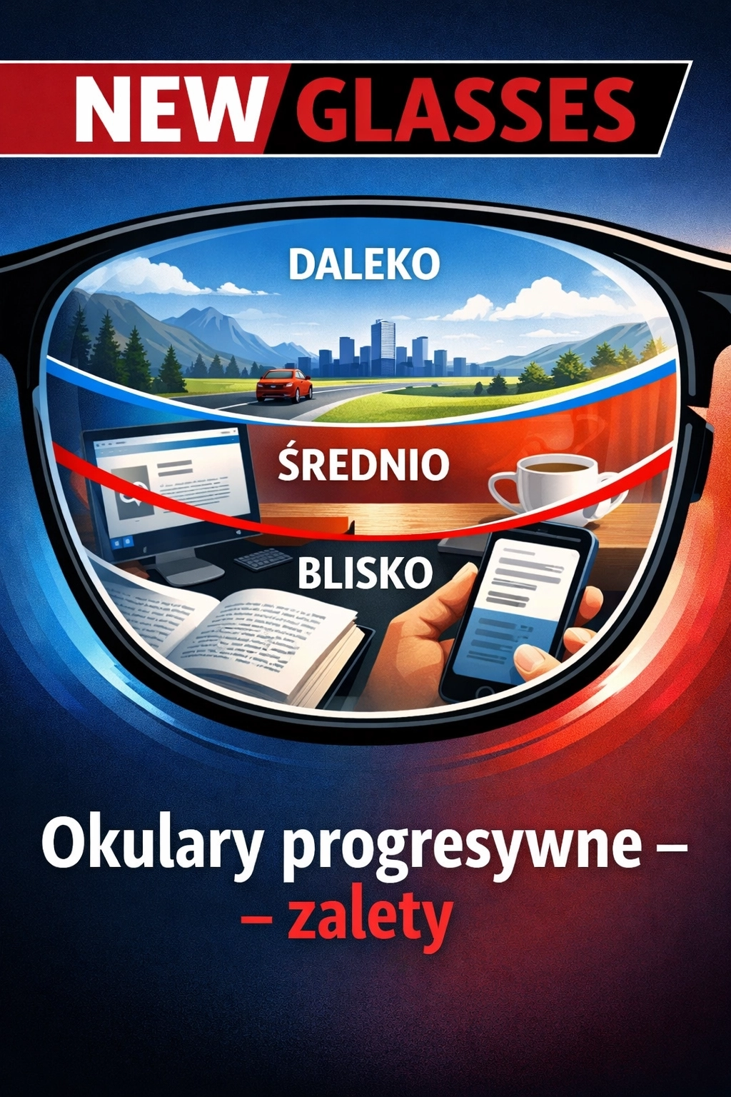 Okulary progresywne – sprawdź ich zalety!
