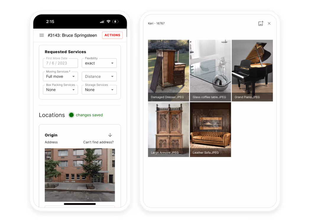 Chariot moving software for mobile