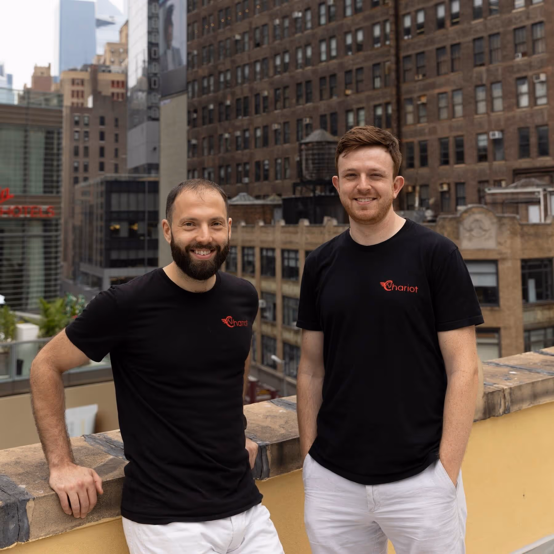 Chariot's founders Ian and Srdjan