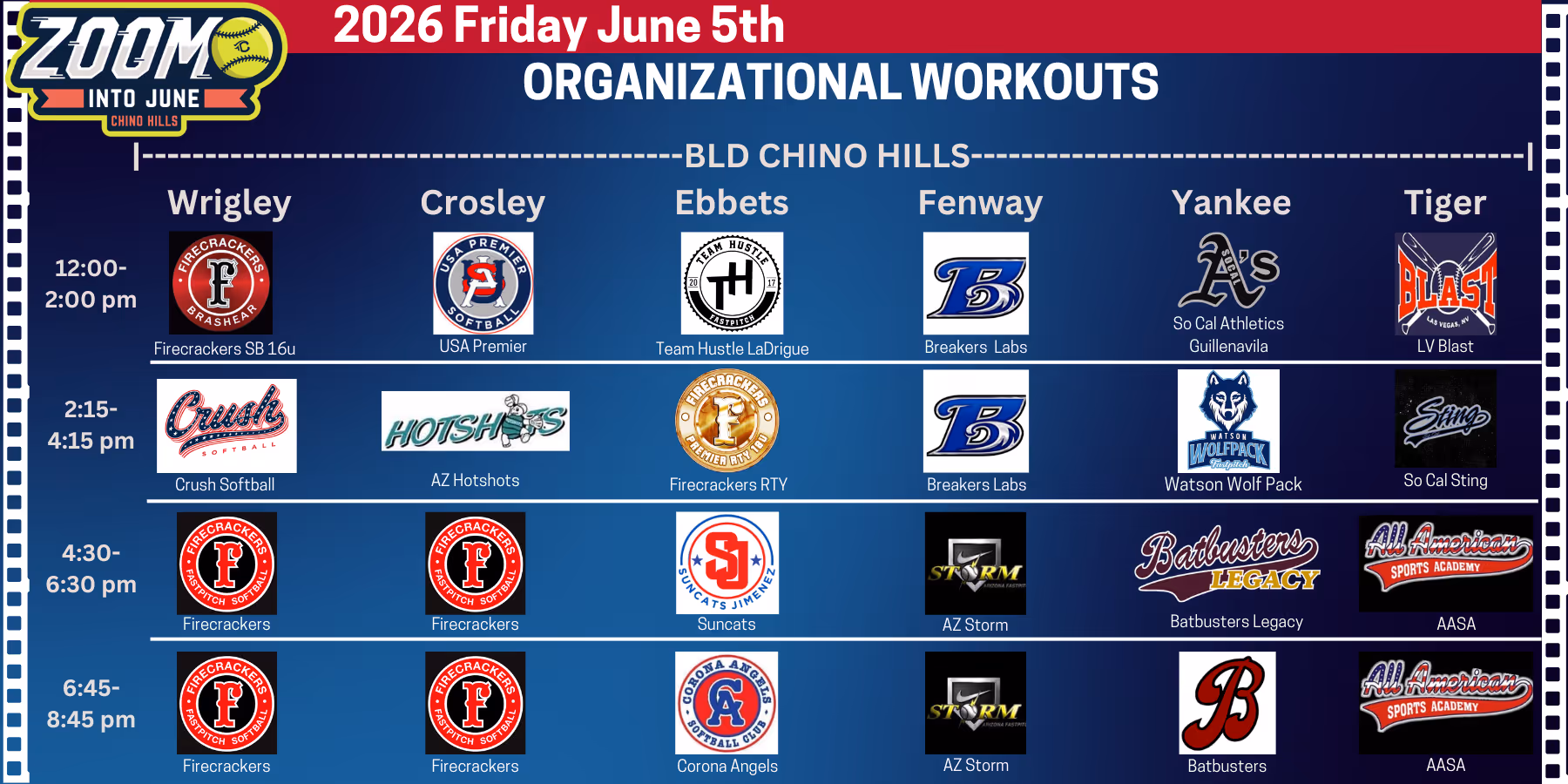 Zoom Into June Organizational Workouts - Triple Crown Fastpitch tournament event photo