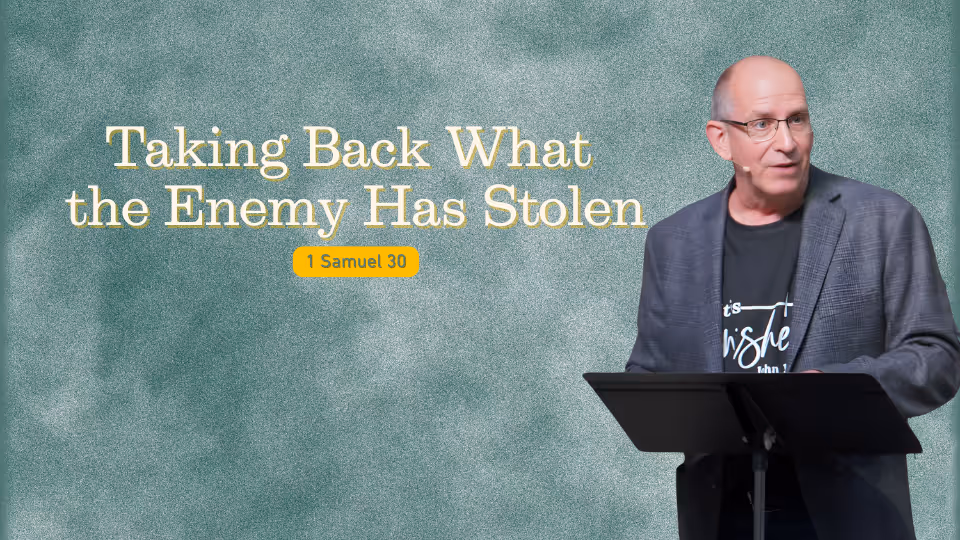 Taking Back What the Enemy Has Stolen