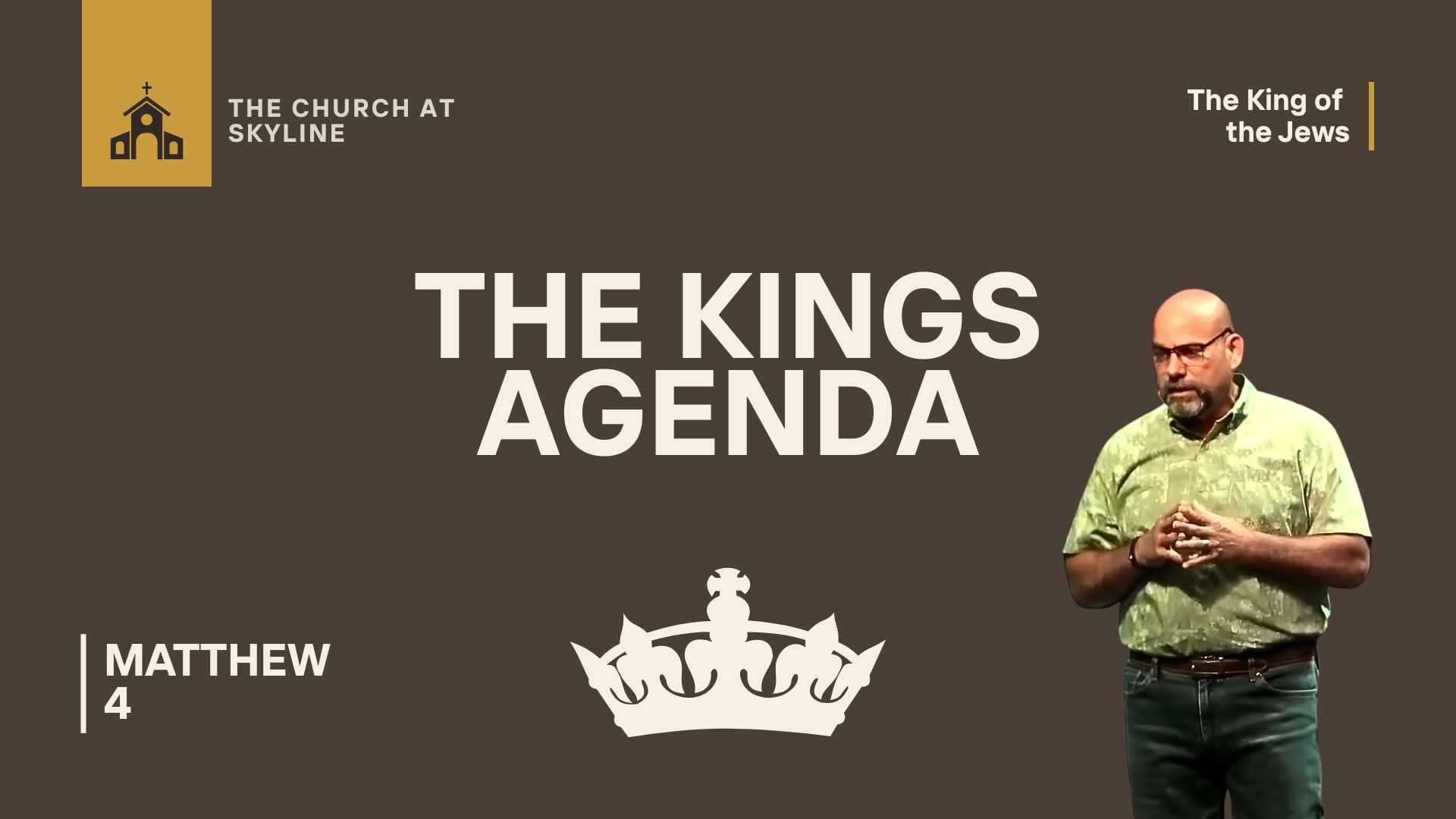 The King's Agenda: Pastor Butch