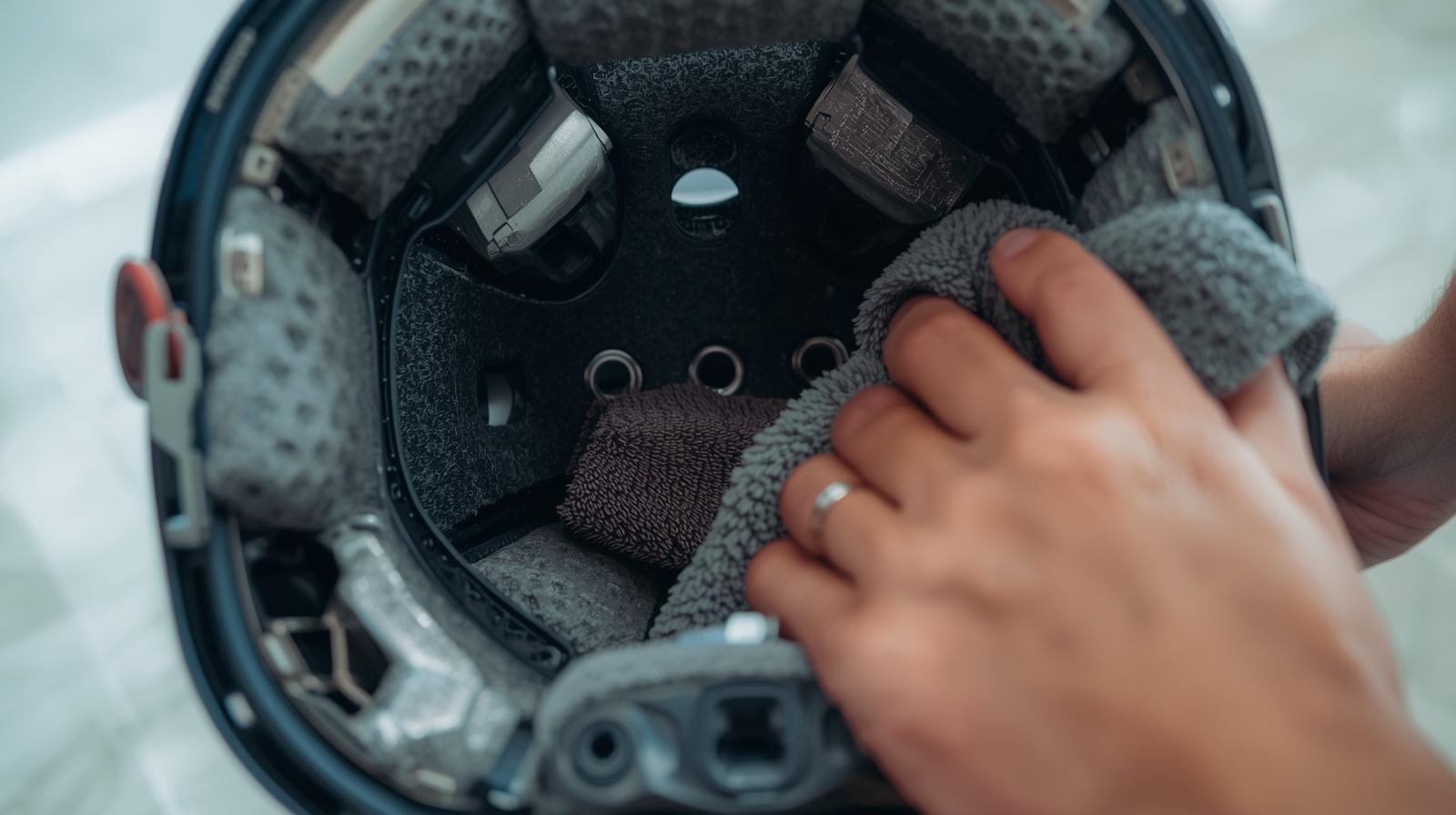 Cleaning a Hockey Helmet