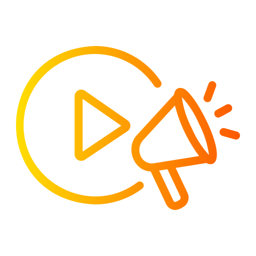 An icon depicting marketing