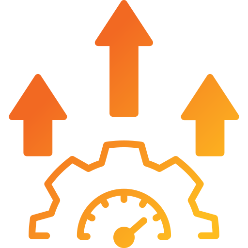 An icon of gears, depicting efficiency. 
